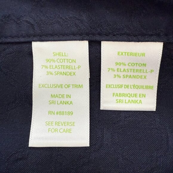 Lilly Pulitzer Kelly Textured Skinny Pants Women's 2 Navy Blue Ankle Preppy Chic - Picture 11 of 12